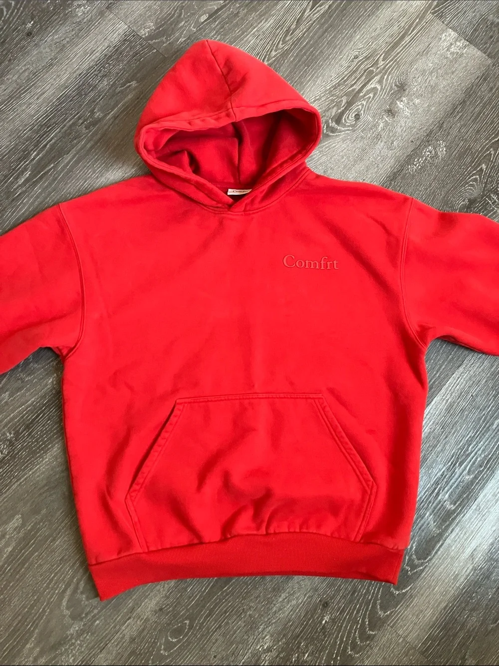 red Comfrt Unisex Adult's Oversized Pullover Hoodie - Picture 9 of 16